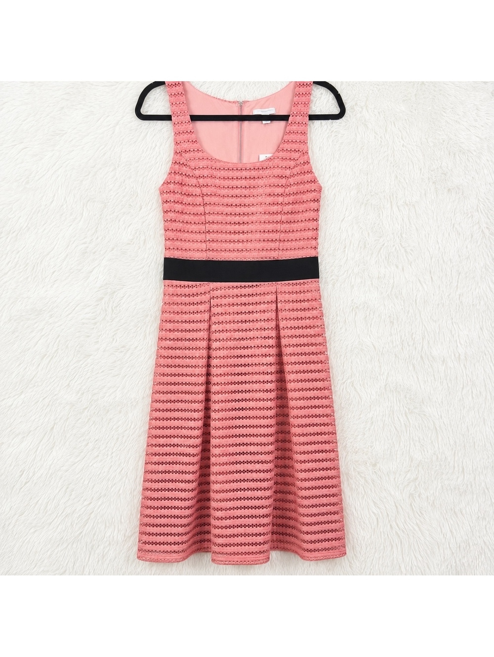NY&C Pink Lace Fit & Flare Dress Small NWT